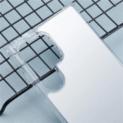 For Samsung Galaxy S24 Ultra TPU Case Mirror Surface Phone Cover Bright Reflection