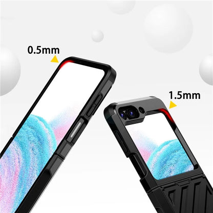 For Samsung Galaxy Z Flip5 5G Electroplated Case Anti-Fingerprint Folding PC+TPU Phone Case