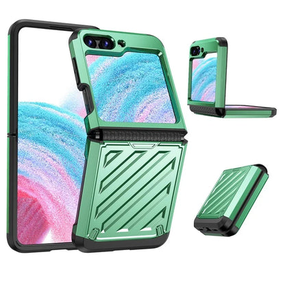 For Samsung Galaxy Z Flip5 5G Electroplated Case Anti-Fingerprint Folding PC+TPU Phone Case