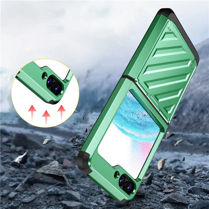 For Samsung Galaxy Z Flip5 5G Electroplated Case Anti-Fingerprint Folding PC+TPU Phone Case