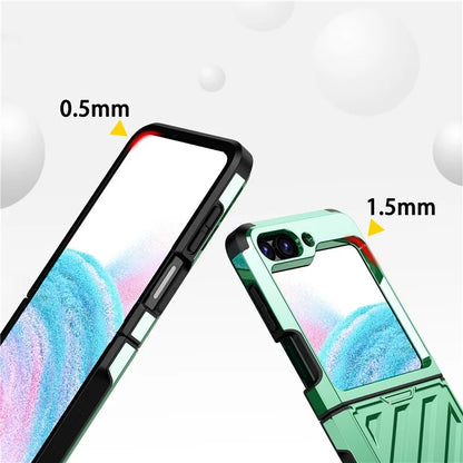 For Samsung Galaxy Z Flip5 5G Electroplated Case Anti-Fingerprint Folding PC+TPU Phone Case