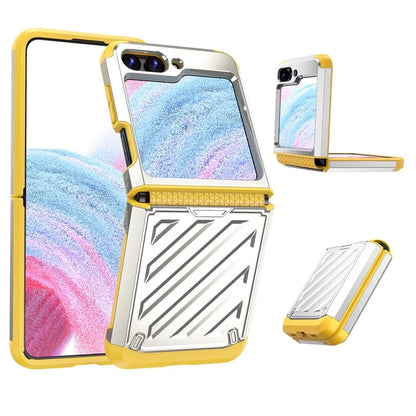 For Samsung Galaxy Z Flip5 5G Electroplated Case Anti-Fingerprint Folding PC+TPU Phone Case