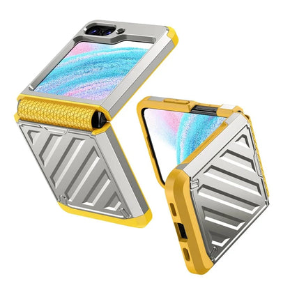 For Samsung Galaxy Z Flip5 5G Electroplated Case Anti-Fingerprint Folding PC+TPU Phone Case