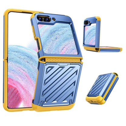 For Samsung Galaxy Z Flip5 5G Electroplated Case Anti-Fingerprint Folding PC+TPU Phone Case