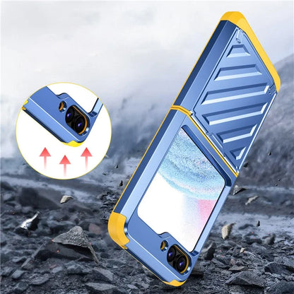 For Samsung Galaxy Z Flip5 5G Electroplated Case Anti-Fingerprint Folding PC+TPU Phone Case
