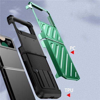 For Samsung Galaxy Z Flip4 5G Folding Case Anti-Fingerprint Electroplated PC+TPU Phone Cover