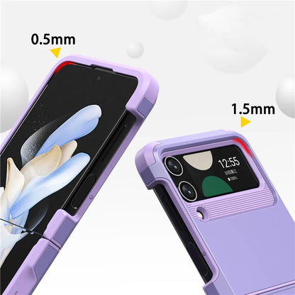 For Samsung Galaxy Z Flip4 5G Case Hinge Protection Folding PC+TPU Phone Case
