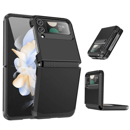 For Samsung Galaxy Z Flip4 5G Case Hinge Protection Folding PC+TPU Phone Case