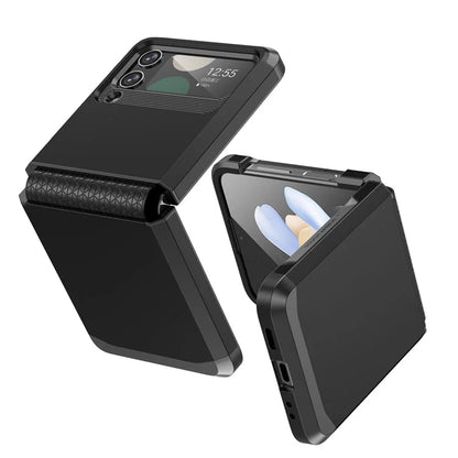For Samsung Galaxy Z Flip4 5G Case Hinge Protection Folding PC+TPU Phone Case