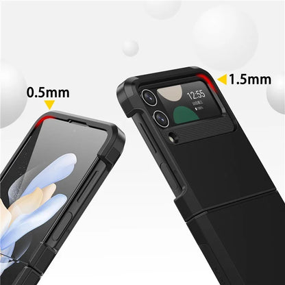 For Samsung Galaxy Z Flip4 5G Case Hinge Protection Folding PC+TPU Phone Case