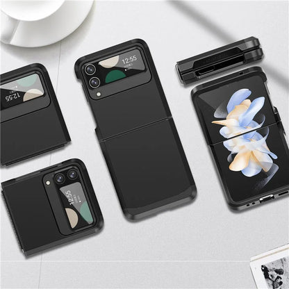 For Samsung Galaxy Z Flip4 5G Case Hinge Protection Folding PC+TPU Phone Case