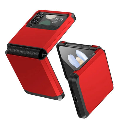 For Samsung Galaxy Z Flip4 5G Case Hinge Protection Folding PC+TPU Phone Case