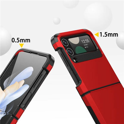 For Samsung Galaxy Z Flip4 5G Case Hinge Protection Folding PC+TPU Phone Case