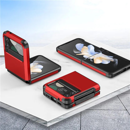 For Samsung Galaxy Z Flip4 5G Case Hinge Protection Folding PC+TPU Phone Case