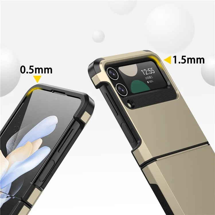 For Samsung Galaxy Z Flip4 5G Case Hinge Protection Folding PC+TPU Phone Case