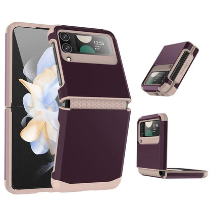 For Samsung Galaxy Z Flip4 5G Case Hinge Protection Folding PC+TPU Phone Case