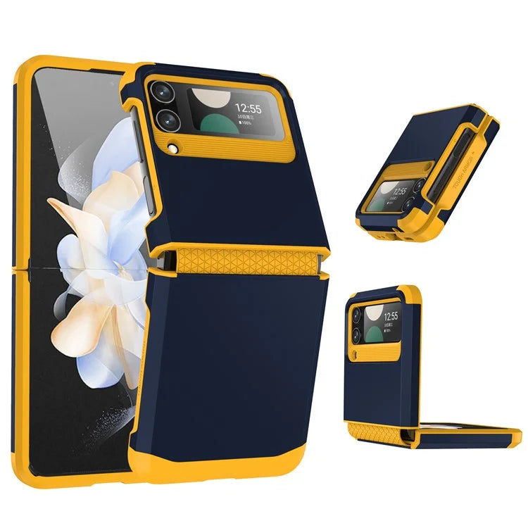 For Samsung Galaxy Z Flip4 5G Case Hinge Protection Folding PC+TPU Phone Case