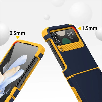 For Samsung Galaxy Z Flip4 5G Case Hinge Protection Folding PC+TPU Phone Case