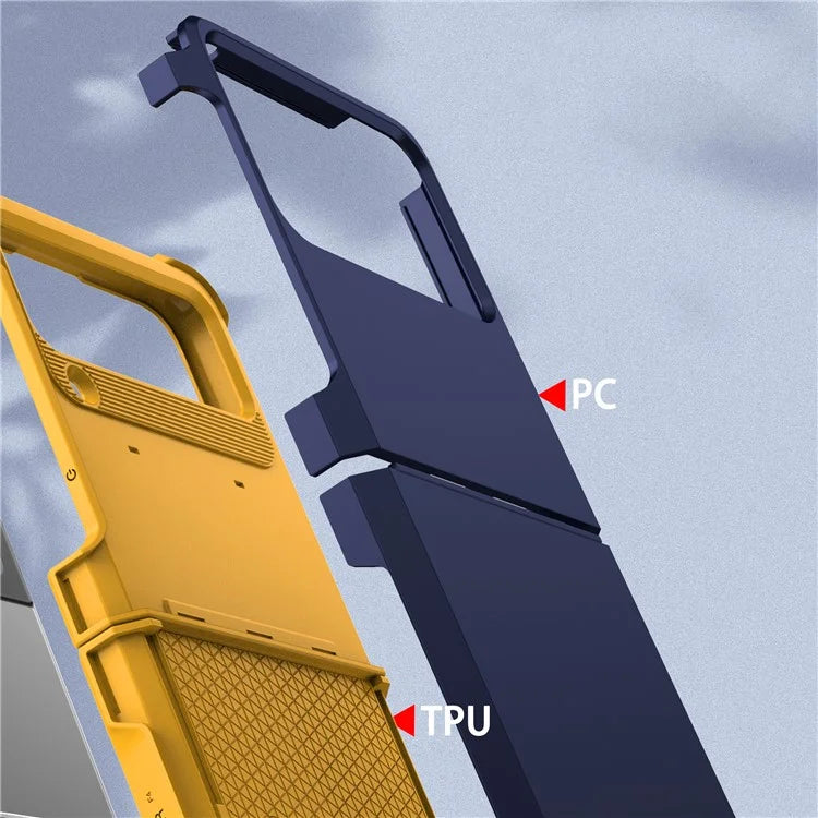 For Samsung Galaxy Z Flip4 5G Case Hinge Protection Folding PC+TPU Phone Case