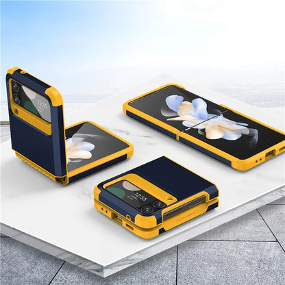 For Samsung Galaxy Z Flip4 5G Case Hinge Protection Folding PC+TPU Phone Case