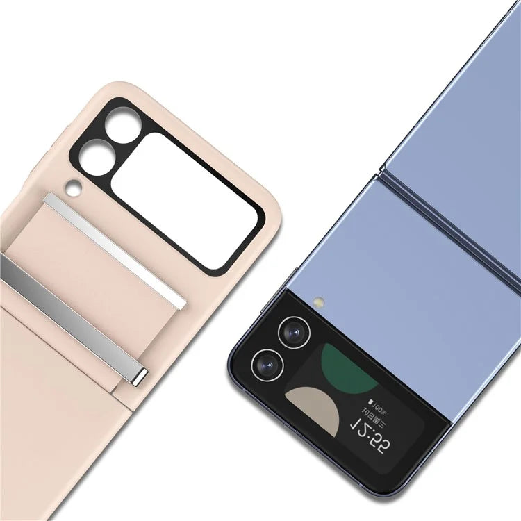 For Samsung Galaxy Z Flip4 5G Shockproof Case PC+PU+Metal Phone Cover