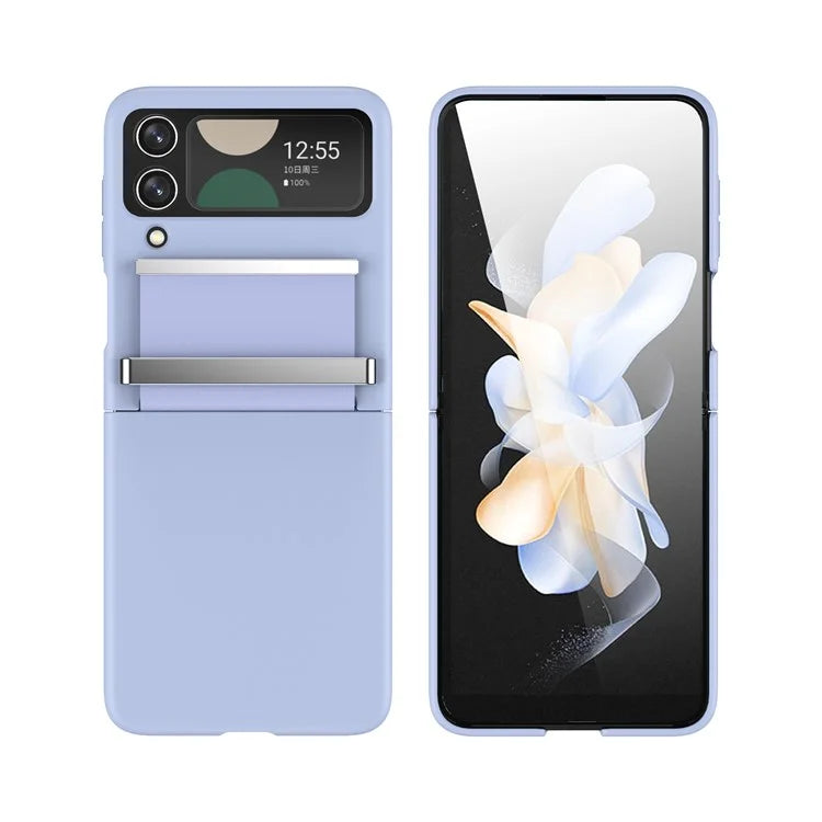 For Samsung Galaxy Z Flip4 5G Shockproof Case PC+PU+Metal Phone Cover