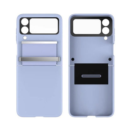 For Samsung Galaxy Z Flip4 5G Shockproof Case PC+PU+Metal Phone Cover