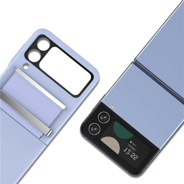For Samsung Galaxy Z Flip4 5G Shockproof Case PC+PU+Metal Phone Cover