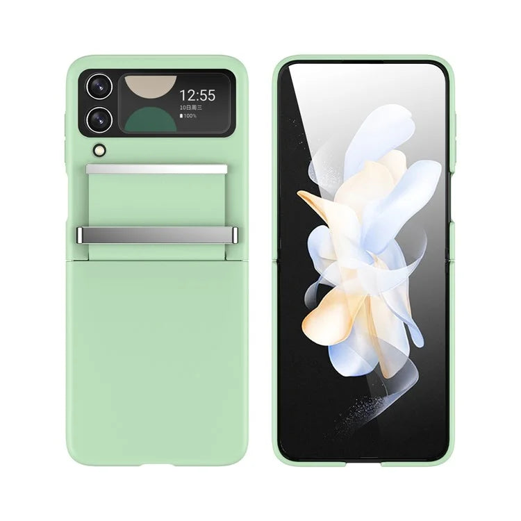 For Samsung Galaxy Z Flip4 5G Shockproof Case PC+PU+Metal Phone Cover