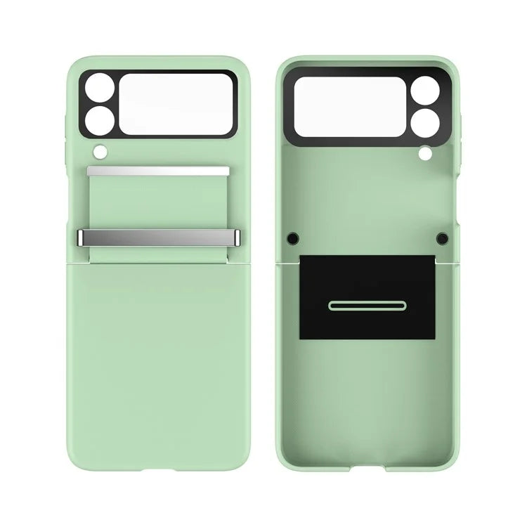 For Samsung Galaxy Z Flip4 5G Shockproof Case PC+PU+Metal Phone Cover