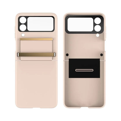 For Samsung Galaxy Z Flip4 5G Shockproof Case PC+PU+Metal Phone Cover