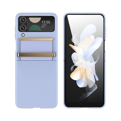 For Samsung Galaxy Z Flip4 5G Shockproof Case PC+PU+Metal Phone Cover