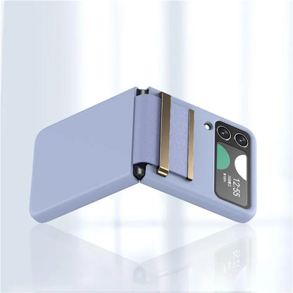For Samsung Galaxy Z Flip4 5G Shockproof Case PC+PU+Metal Phone Cover