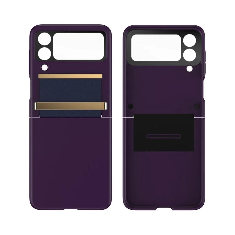 For Samsung Galaxy Z Flip4 5G Shockproof Case PC+PU+Metal Phone Cover
