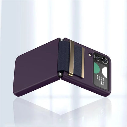 For Samsung Galaxy Z Flip4 5G Shockproof Case PC+PU+Metal Phone Cover