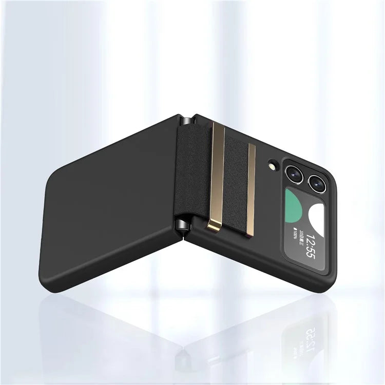 For Samsung Galaxy Z Flip4 5G Shockproof Case PC+PU+Metal Phone Cover