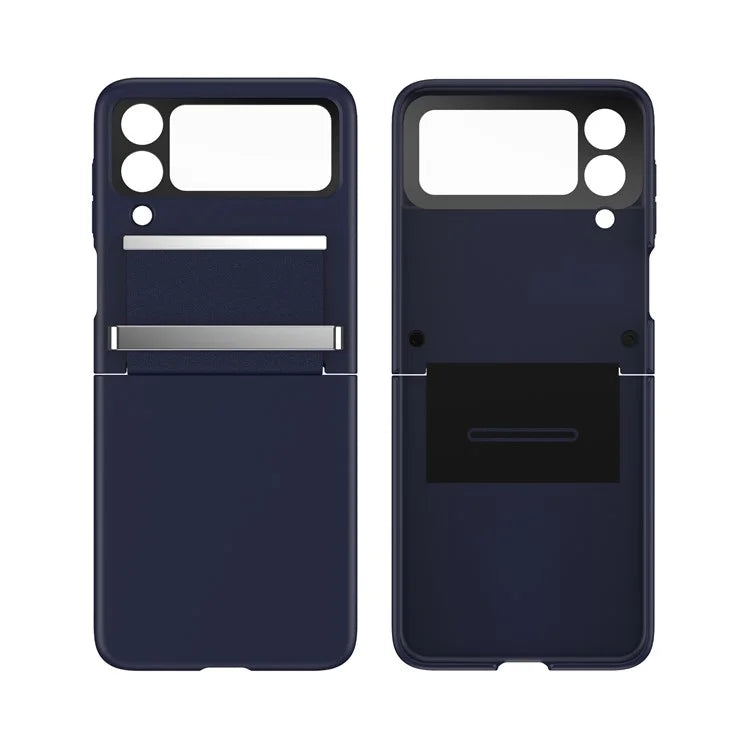 For Samsung Galaxy Z Flip4 5G Shockproof Case PC+PU+Metal Phone Cover