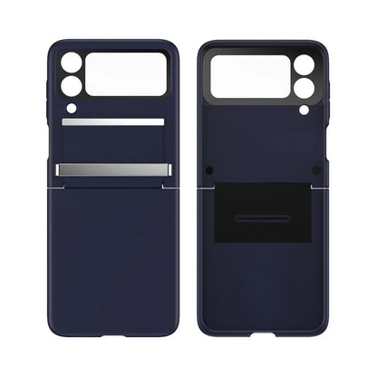 For Samsung Galaxy Z Flip4 5G Shockproof Case PC+PU+Metal Phone Cover
