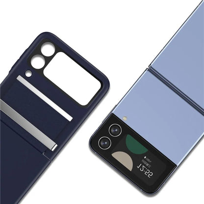 For Samsung Galaxy Z Flip4 5G Shockproof Case PC+PU+Metal Phone Cover