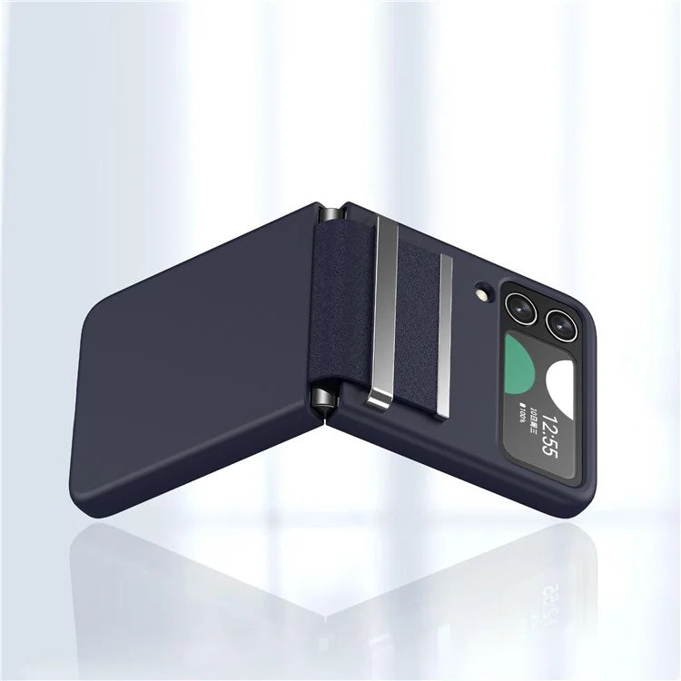 For Samsung Galaxy Z Flip4 5G Shockproof Case PC+PU+Metal Phone Cover