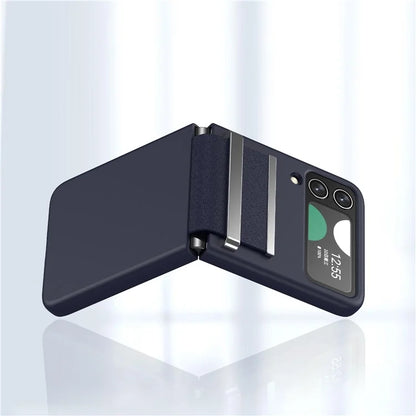 For Samsung Galaxy Z Flip4 5G Shockproof Case PC+PU+Metal Phone Cover