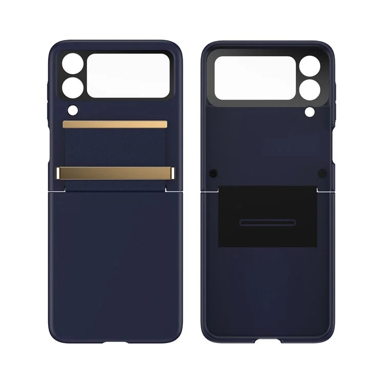 For Samsung Galaxy Z Flip4 5G Shockproof Case PC+PU+Metal Phone Cover