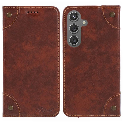 SUTENI For Samsung Galaxy S24+ PU Leather Cover Anti-Drop Stand Wallet Phone Case