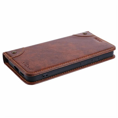 SUTENI For Samsung Galaxy S24+ PU Leather Cover Anti-Drop Stand Wallet Phone Case