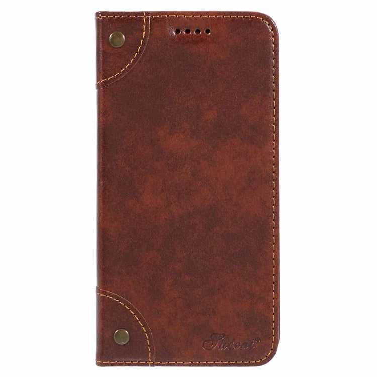 SUTENI For Samsung Galaxy S24+ PU Leather Cover Anti-Drop Stand Wallet Phone Case