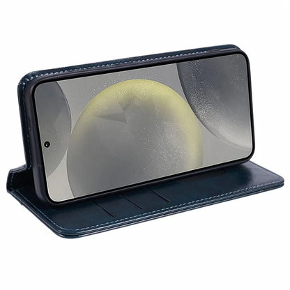 SUTENI For Samsung Galaxy S24+ PU Leather Cover Anti-Drop Stand Wallet Phone Case