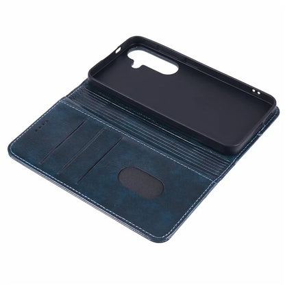 SUTENI For Samsung Galaxy S24+ PU Leather Cover Anti-Drop Stand Wallet Phone Case