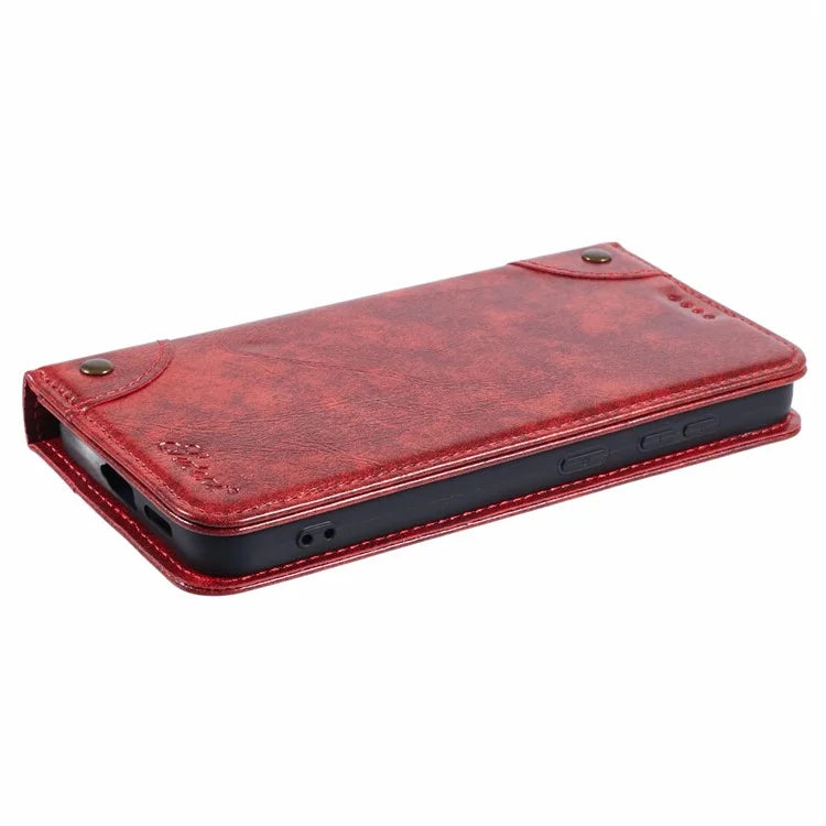 SUTENI For Samsung Galaxy S24+ PU Leather Cover Anti-Drop Stand Wallet Phone Case