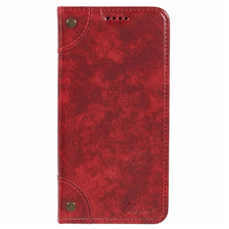 SUTENI For Samsung Galaxy S24+ PU Leather Cover Anti-Drop Stand Wallet Phone Case