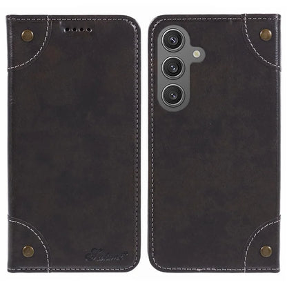 SUTENI For Samsung Galaxy S24+ PU Leather Cover Anti-Drop Stand Wallet Phone Case